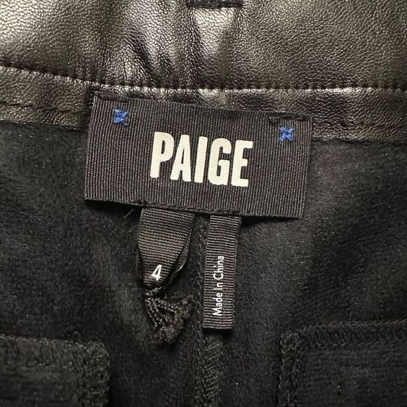 Paige pants faux leather vegan black 4 - Picture 4 of 10